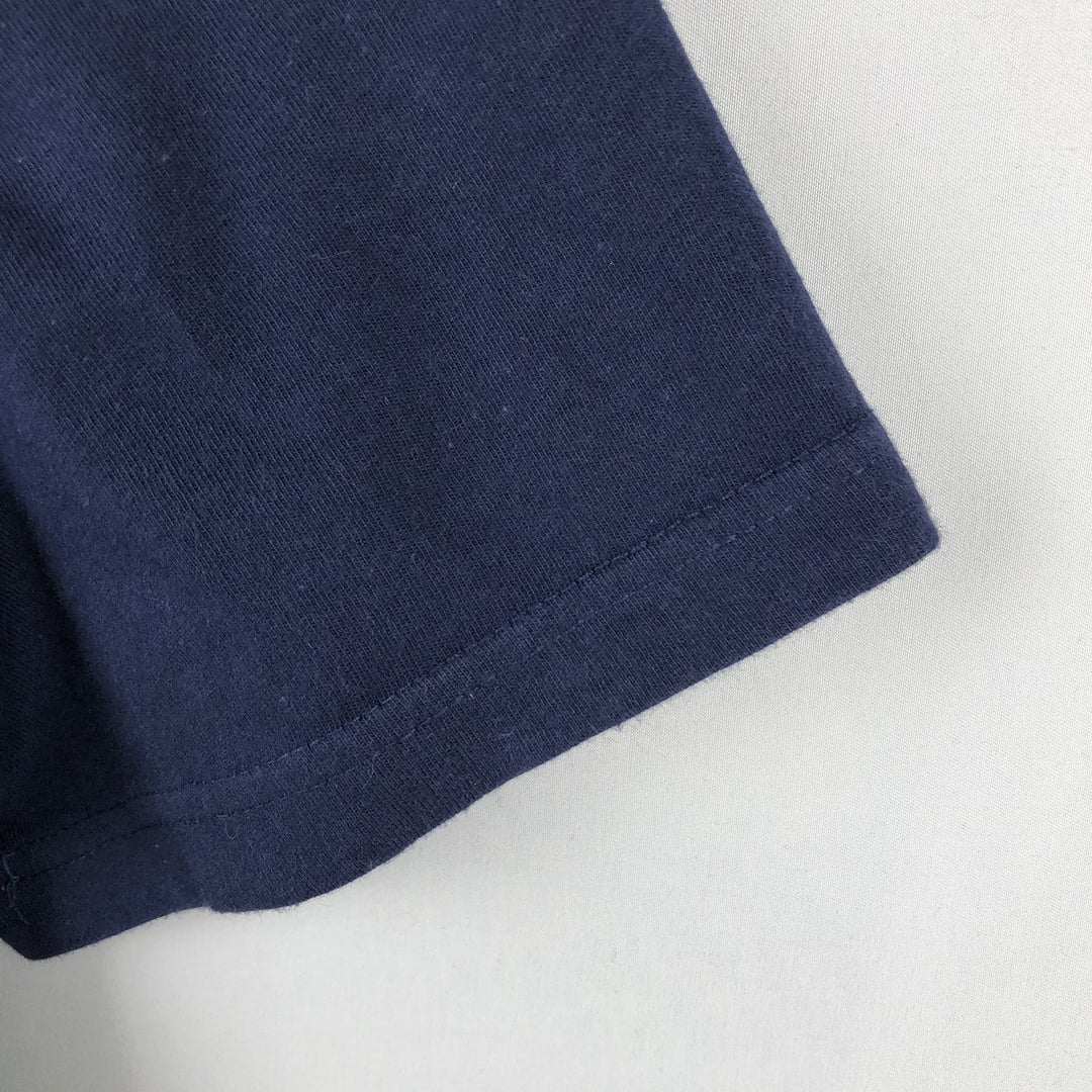 Ralph Lauren POLO by Ralph Lauren CUSTOM FIT Short-Sleeve Printed T-Shirt, Men's Size M (approx.) cotton navy blue type Vintage Second Hand