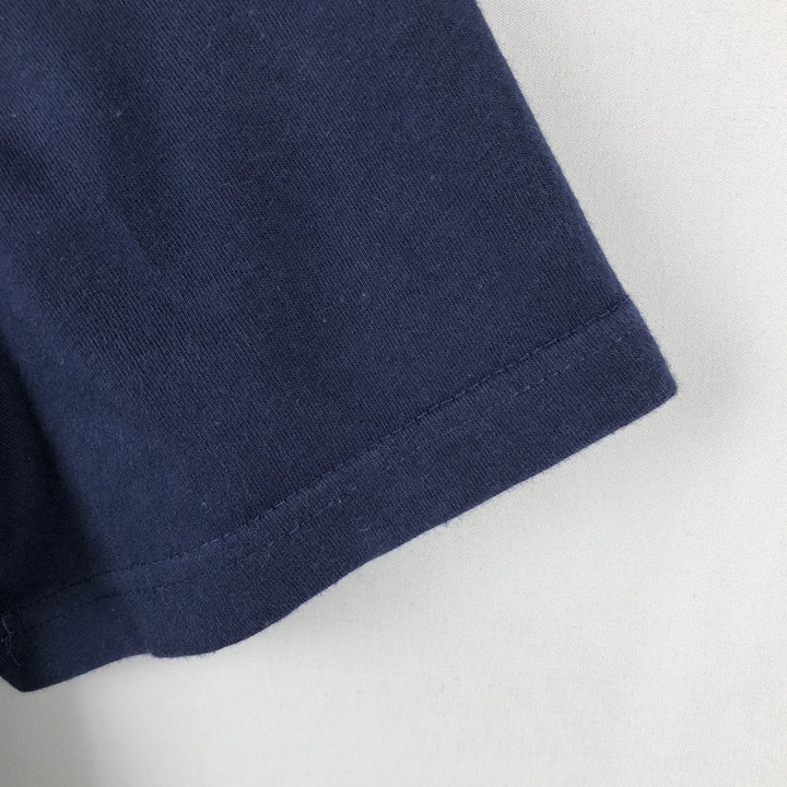 Ralph Lauren POLO by Ralph Lauren CUSTOM FIT Short-Sleeve Printed T-Shirt, Men's Size M (approx.) cotton navy blue type Vintage Second Hand