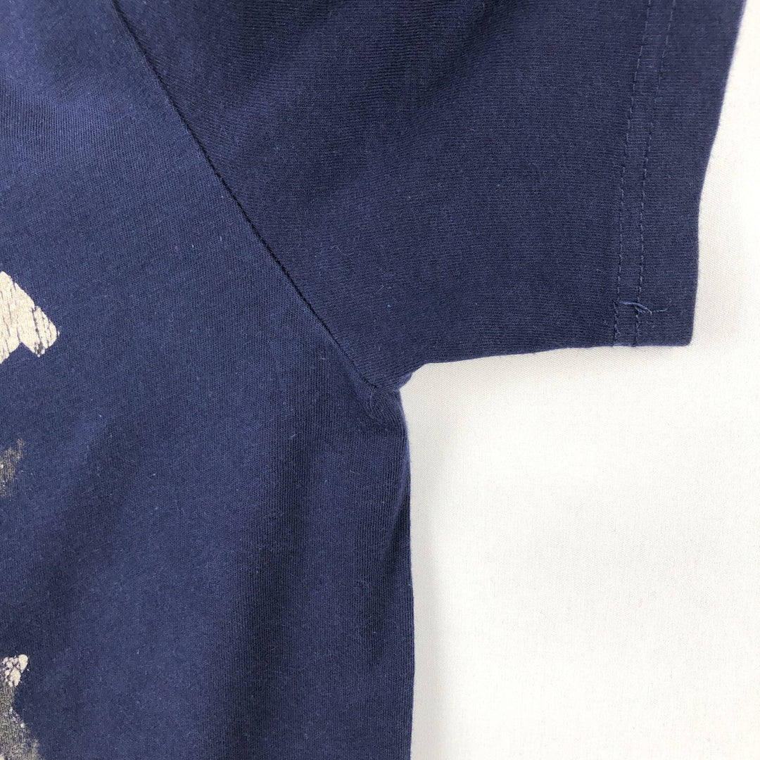 Ralph Lauren POLO by Ralph Lauren CUSTOM FIT Short-Sleeve Printed T-Shirt, Men's Size M (approx.) cotton navy blue type Vintage Second Hand