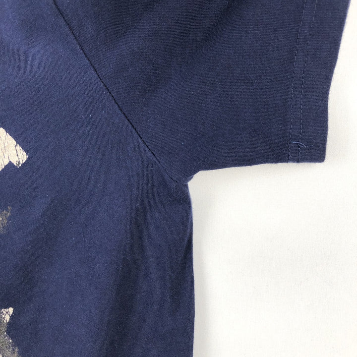 Ralph Lauren POLO by Ralph Lauren CUSTOM FIT Short-Sleeve Printed T-Shirt, Men's Size M (approx.) cotton navy blue type Vintage Second Hand