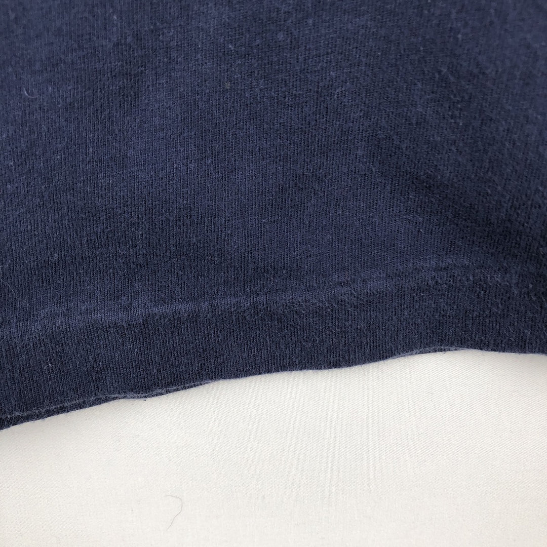 Ralph Lauren POLO RALPH LAUREN CLASSIC FIT short-sleeved logo T-shirt, men's size L cotton navy blue type Vintage Second Hand