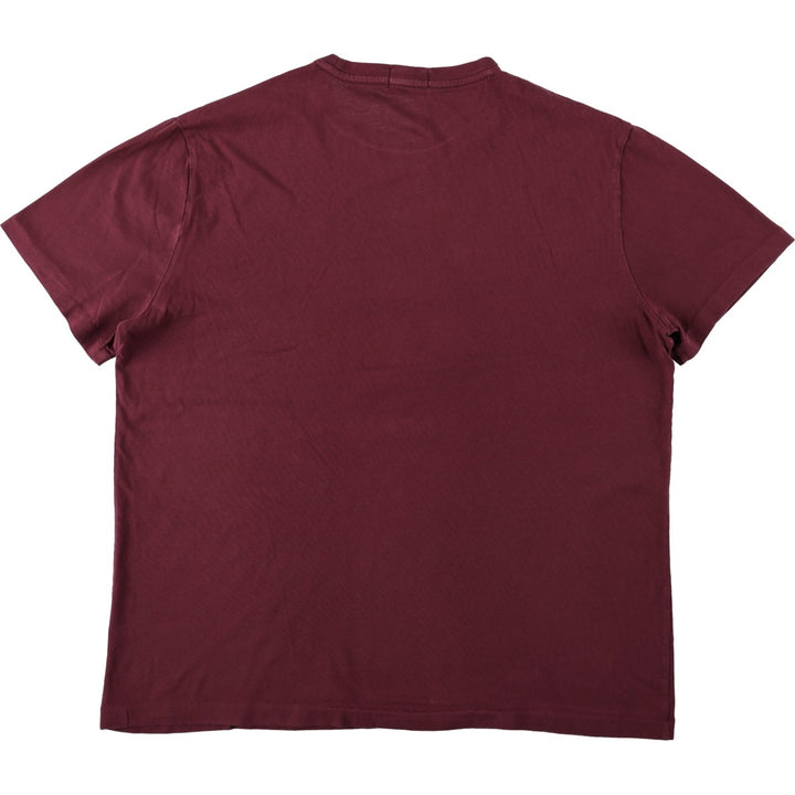 Ralph Lauren POLO RALPH LAUREN Short Sleeve Printed T-Shirt Men's Size L unclear burgundy type Vintage Second Hand
