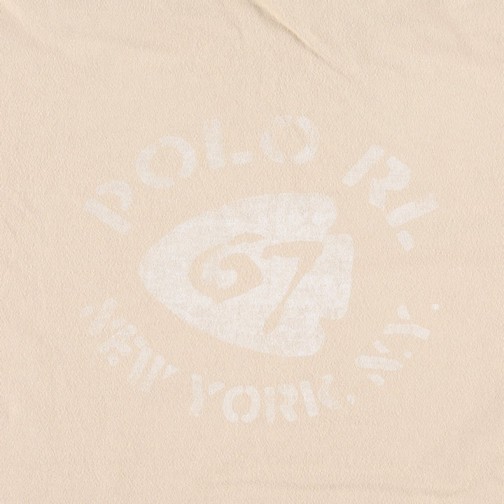 Ralph Lauren POLO by Ralph Lauren short sleeve printed T-shirt, men's size M cotton Beige type Vintage Second Hand