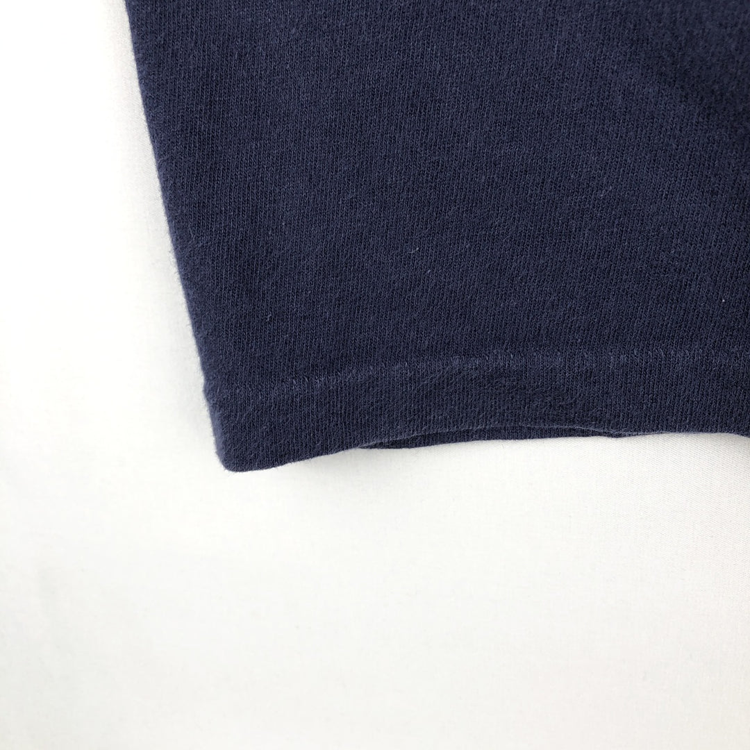 90'S J.Crew Plain T-Shirt, Made in USA, Men's Size S (Equivalent), Vintage cotton navy blue type Vintage Second Hand