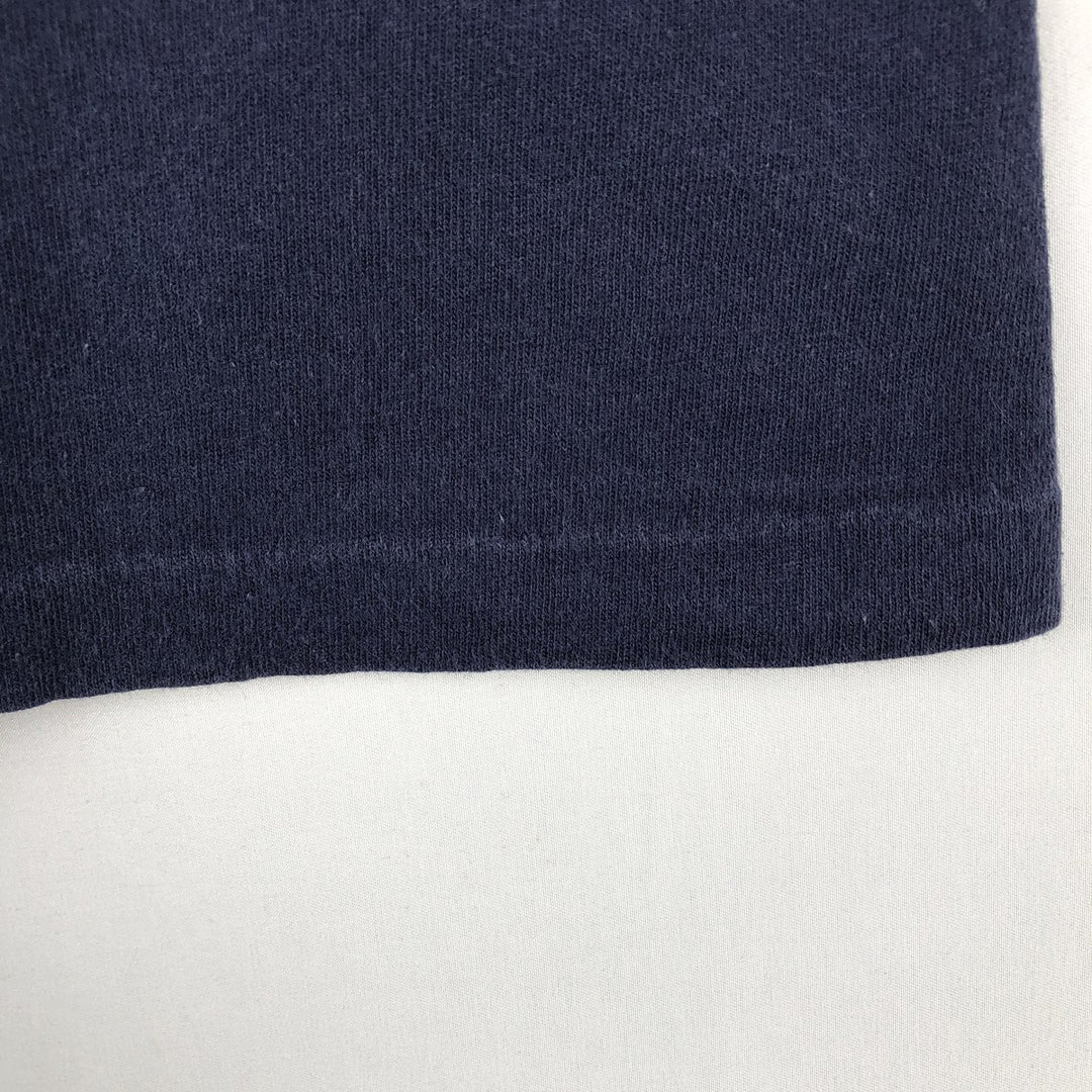90'S J.Crew Plain T-Shirt, Made in USA, Men's Size S (Equivalent), Vintage cotton navy blue type Vintage Second Hand