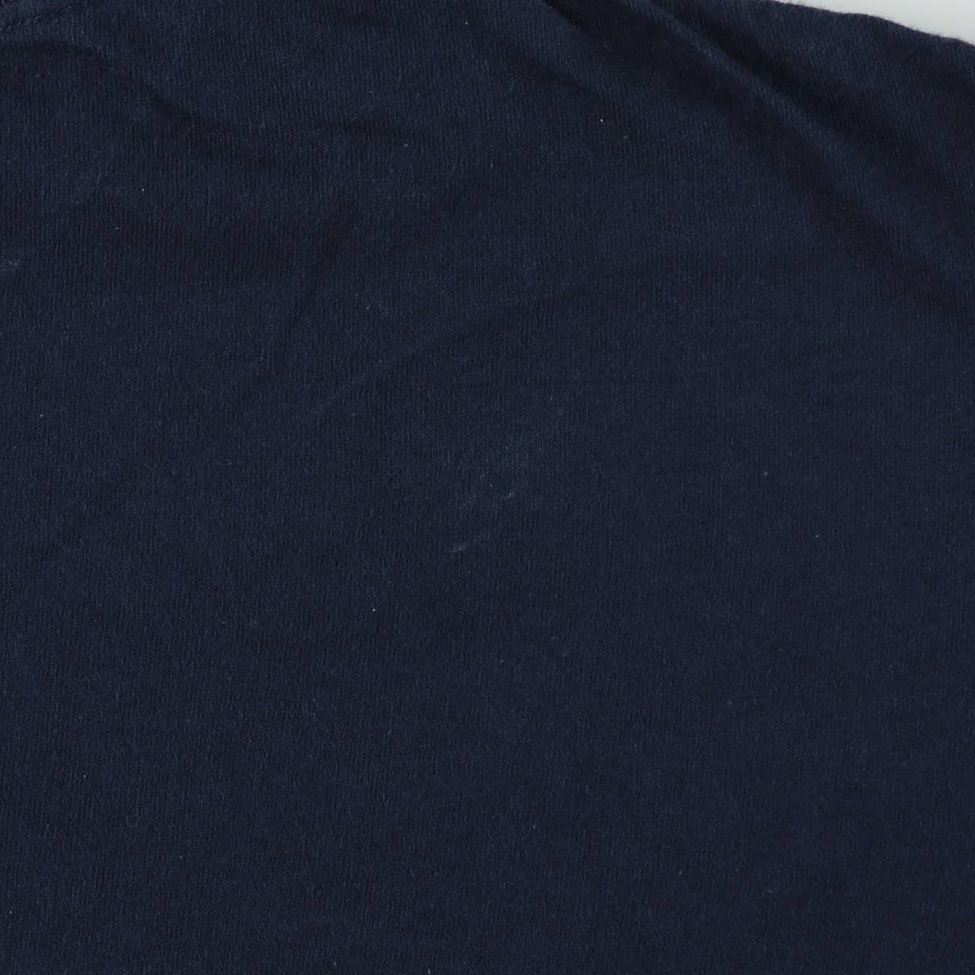 Ralph Lauren CHAPS American flag pattern short-sleeved logo T-shirt, men's size L (approx.) cotton navy blue type Vintage Second Hand