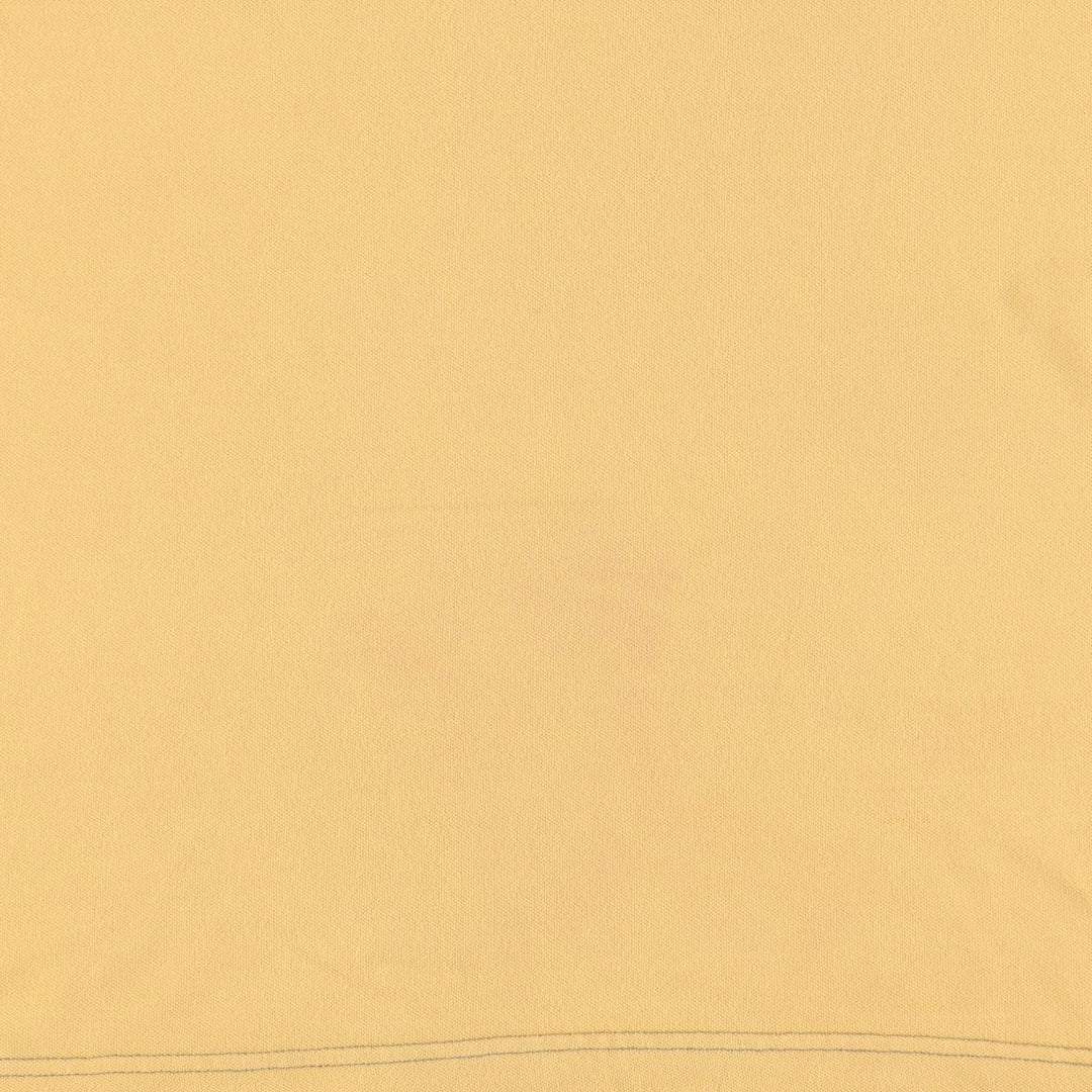 Ralph Lauren CHAPS pique short-sleeved V-neck T-shirt, men's size L (approx.) cotton yellow type Vintage Second Hand