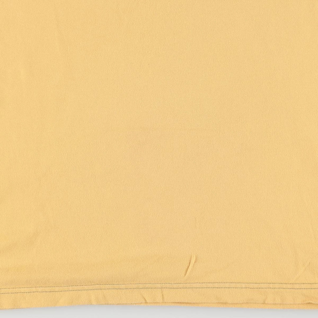 Ralph Lauren CHAPS pique short-sleeved V-neck T-shirt, men's size L (approx.) cotton yellow type Vintage Second Hand