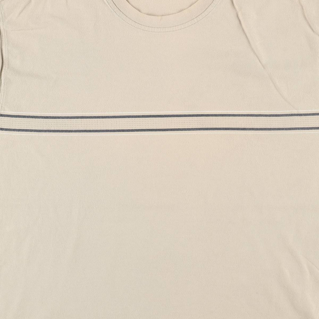 Eddie Bauer Short-Sleeve T-Shirt, Made in England, Men's Size L (approx.) cotton Beige type Vintage Second Hand