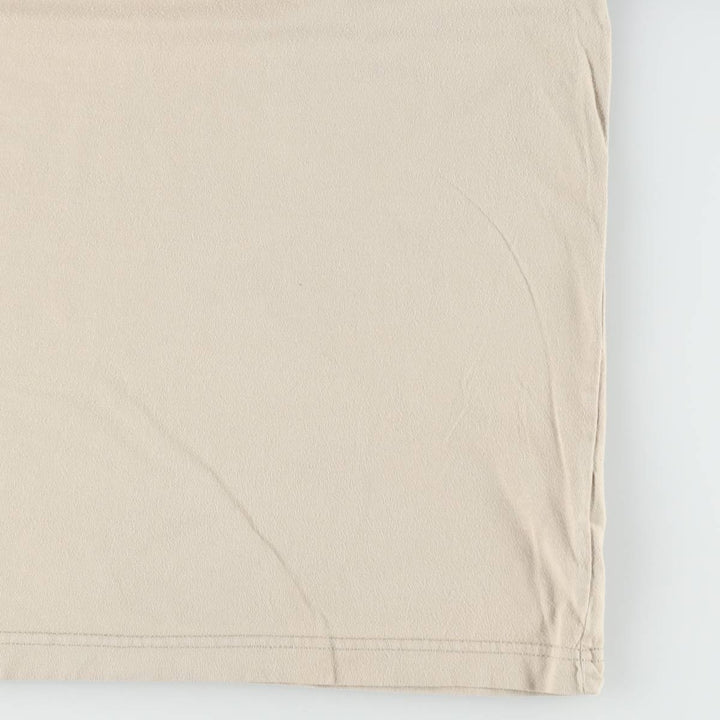 Eddie Bauer Short-Sleeve T-Shirt, Made in England, Men's Size L (approx.) cotton Beige type Vintage Second Hand