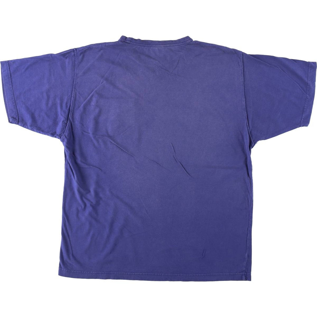 Ralph Lauren CHAPS Short-Sleeve T-Shirt with One-Point Logo Pocket, Men's Size L (approx.) cotton blue type Vintage Second Hand