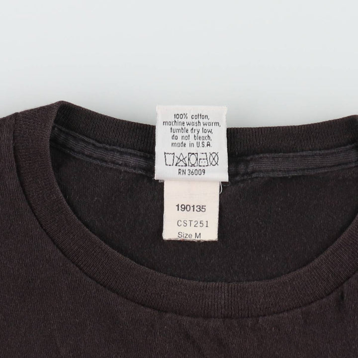 Calvin Klein JEANS Short-Sleeve Logo T-Shirt, Made in USA, Men's Size M (approx.) cotton black type Vintage Second Hand