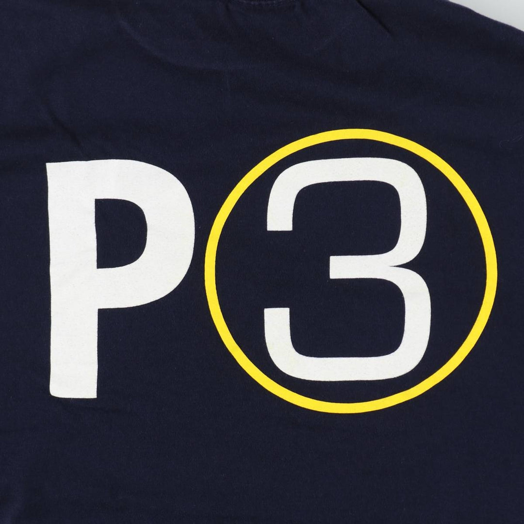 Ralph Lauren POLO SPORT short-sleeved printed T-shirt, men's size M cotton navy blue type Vintage Second Hand