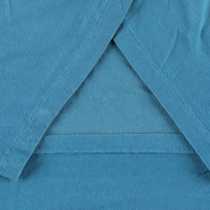 Lacoste CHEMISE French Lacoste Short-Sleeve Printed T-Shirt, Made in USA, Men's XL Equivalent cotton Blue type light blue Vintage Second Hand