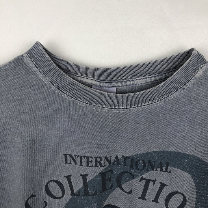 90'S Guess Short-Sleeve Printed T-Shirt, Made in USA, Men's Size M (Equivalent), Vintage cotton gray type Vintage Second Hand
