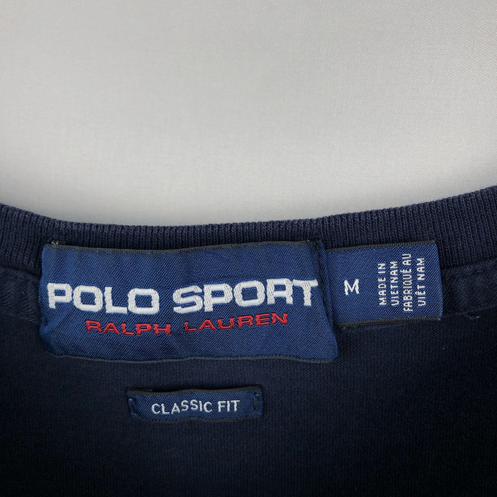 Ralph Lauren POLO SPORT CLASSIC FIT Short-Sleeve Logo T-Shirt, Men's Size M (approx.) unclear navy blue type Vintage Second Hand
