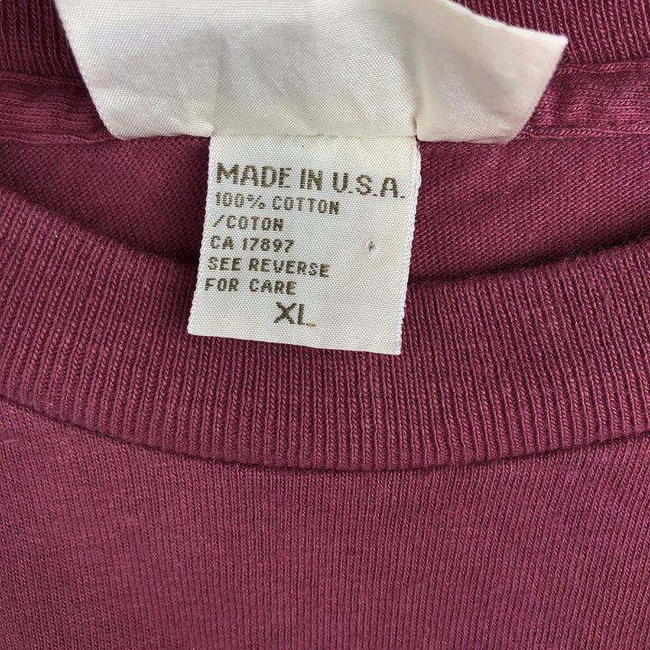 90'S Banana Republic Short-Sleeve Pocket T-Shirt, Made in USA, Men's XL (approx.), Vintage cotton red type Vintage Second Hand