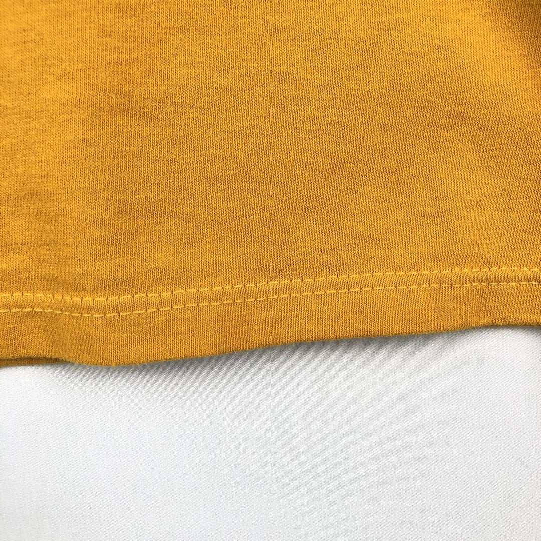 90'S Esprit short-sleeved printed T-shirt, made in USA, men's size S equivalent, vintage. cotton yellow type Vintage Second Hand