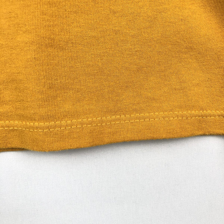 90'S Esprit short-sleeved printed T-shirt, made in USA, men's size S equivalent, vintage. cotton yellow type Vintage Second Hand
