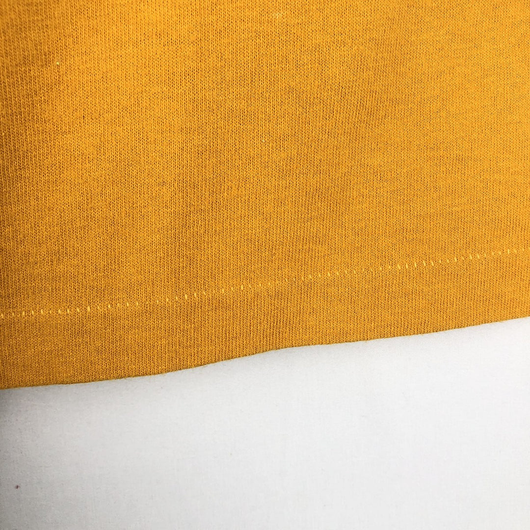 90'S Esprit short-sleeved printed T-shirt, made in USA, men's size S equivalent, vintage. cotton yellow type Vintage Second Hand