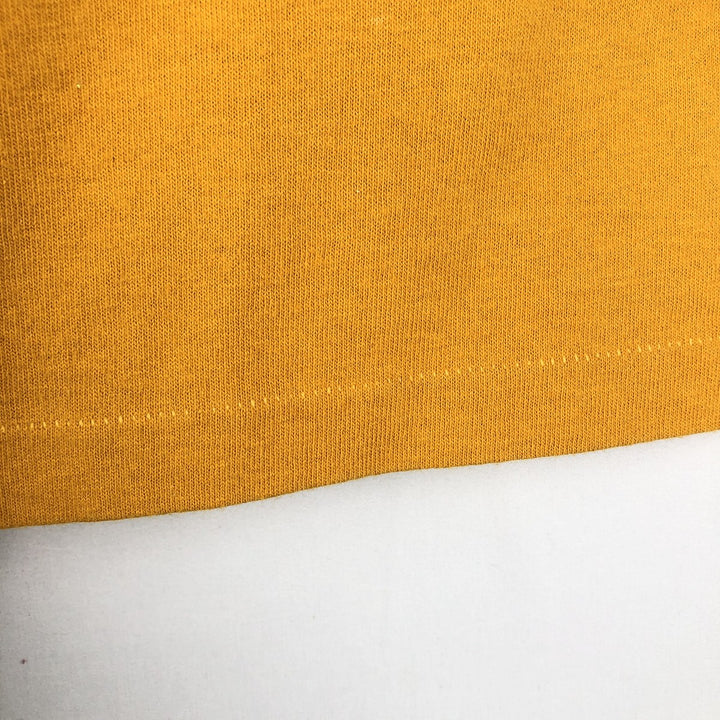 90'S Esprit short-sleeved printed T-shirt, made in USA, men's size S equivalent, vintage. cotton yellow type Vintage Second Hand