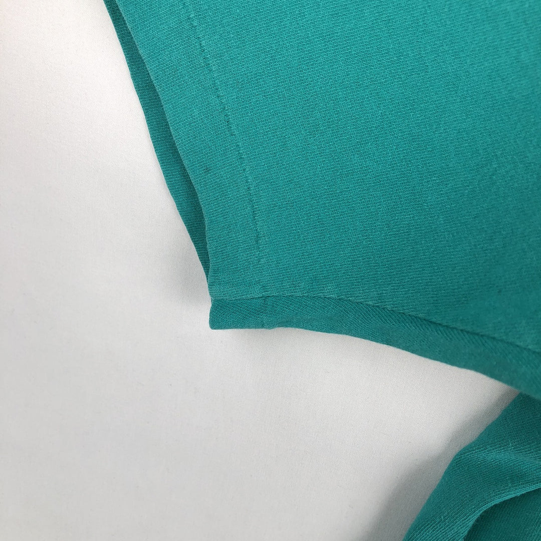 90'S Ocean Pacific pin-up girl surf skate t-shirt, men's size XL equivalent, vintage. unclear turquoise blue Vintage Second Hand