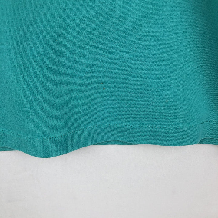 90'S Ocean Pacific pin-up girl surf skate t-shirt, men's size XL equivalent, vintage. unclear turquoise blue Vintage Second Hand