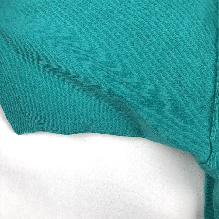90'S Ocean Pacific pin-up girl surf skate t-shirt, men's size XL equivalent, vintage. unclear turquoise blue Vintage Second Hand