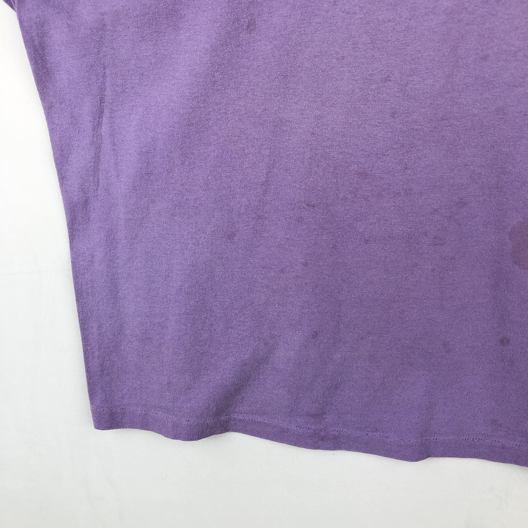 Vintage 90'S Ocean Pacific surf/skateboard t-shirt with silver tag, made in USA, size XL. cotton purple type Vintage Second Hand