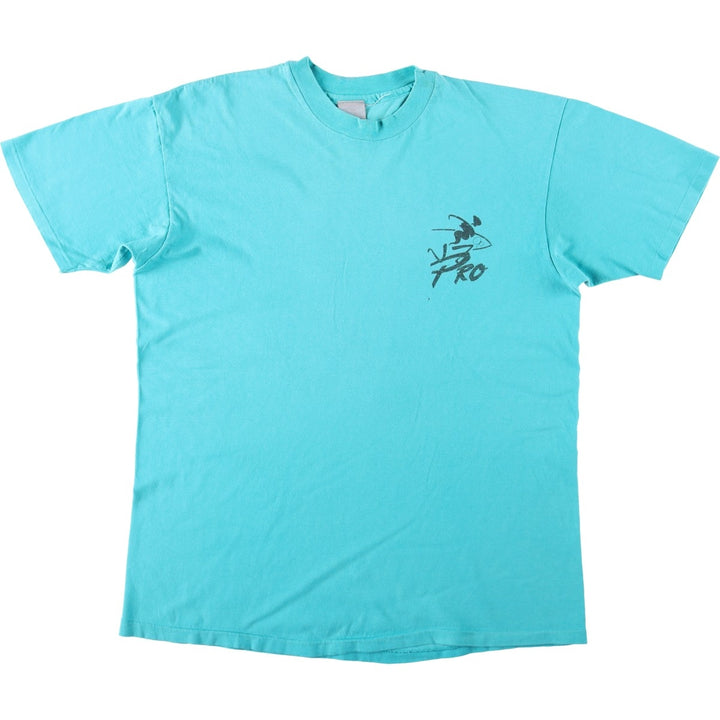 90'S Ocean Pacific surf/skate t-shirt, made in USA, men's size XL equivalent, vintage. cotton Blue type light blue Vintage Second Hand