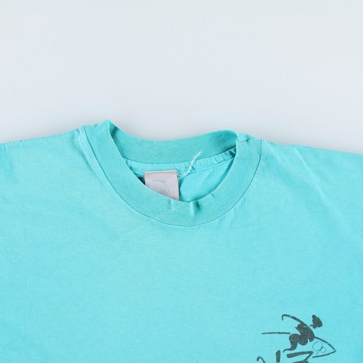 90'S Ocean Pacific surf/skate t-shirt, made in USA, men's size XL equivalent, vintage. cotton Blue type light blue Vintage Second Hand