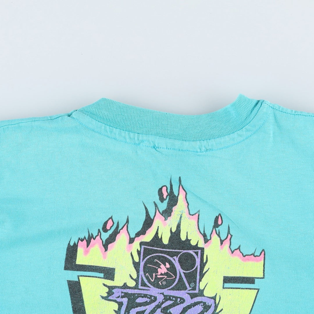 90'S Ocean Pacific surf/skate t-shirt, made in USA, men's size XL equivalent, vintage. cotton Blue type light blue Vintage Second Hand