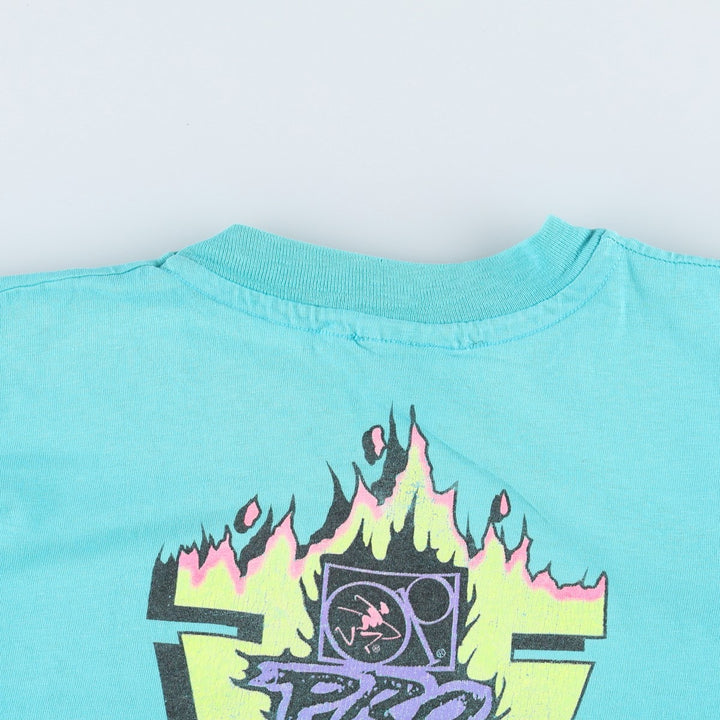 90'S Ocean Pacific surf/skate t-shirt, made in USA, men's size XL equivalent, vintage. cotton Blue type light blue Vintage Second Hand