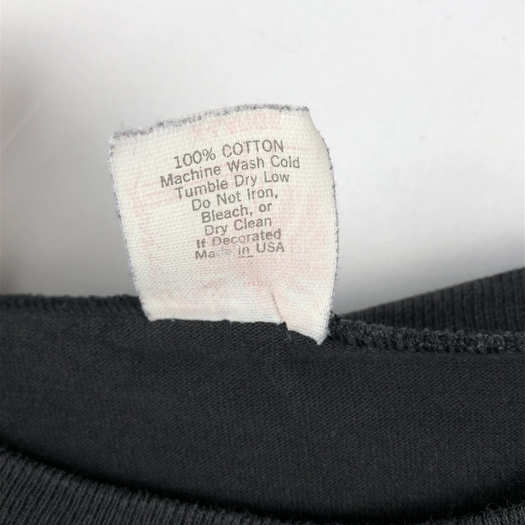 THREE SEASONS ESPRIT Short-Sleeve Printed T-Shirt, Made in USA, Men's XL Equivalent cotton black type Vintage Second Hand
