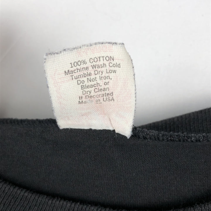 THREE SEASONS ESPRIT Short-Sleeve Printed T-Shirt, Made in USA, Men's XL Equivalent cotton black type Vintage Second Hand