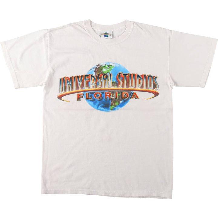 UNIVERSAL STUDIOS Florida Advertising T-shirt, Men's Size M (approx.) cotton white type Vintage Second Hand