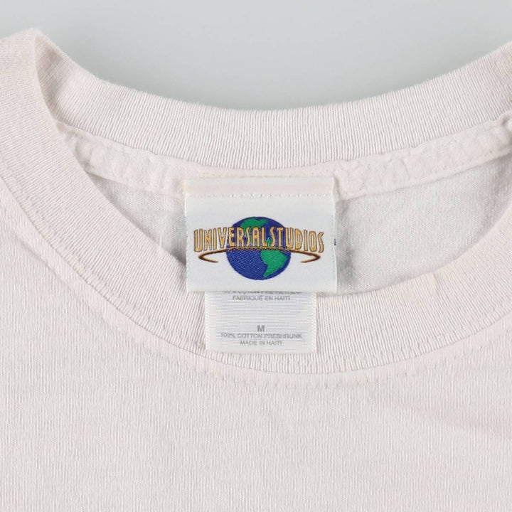 UNIVERSAL STUDIOS Florida Advertising T-shirt, Men's Size M (approx.) cotton white type Vintage Second Hand
