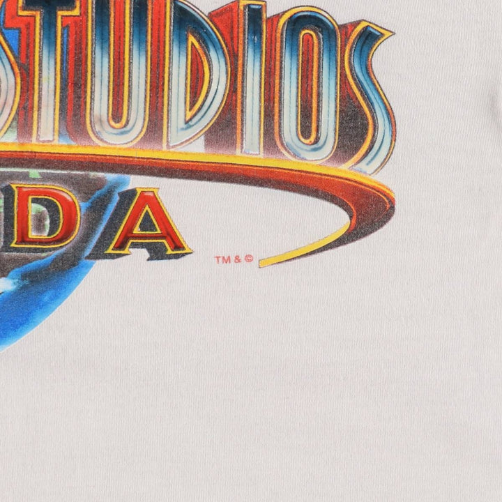 UNIVERSAL STUDIOS Florida Advertising T-shirt, Men's Size M (approx.) cotton white type Vintage Second Hand