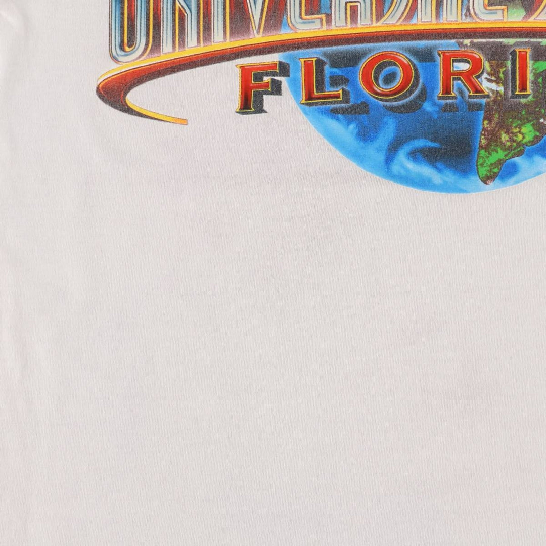UNIVERSAL STUDIOS Florida Advertising T-shirt, Men's Size M (approx.) cotton white type Vintage Second Hand