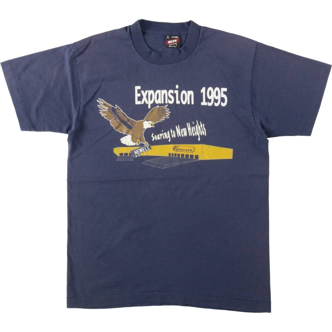 90'S Fruit of the Loom Best Advertising T-Shirt, Made in USA, Men's Size M (approx.) cotton blue type Vintage Second Hand