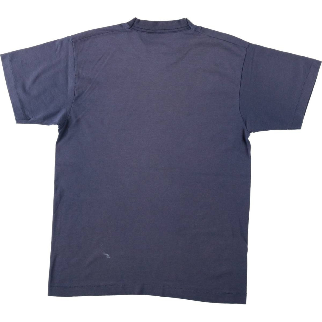 90'S Fruit of the Loom Best Advertising T-Shirt, Made in USA, Men's Size M (approx.) cotton blue type Vintage Second Hand