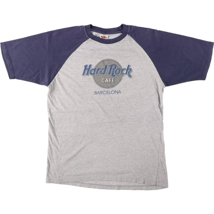 90'S Hard Rock Cafe advertising t-shirt, made in the UK, men's size L equivalent, vintage. cotton gray type Vintage Second Hand