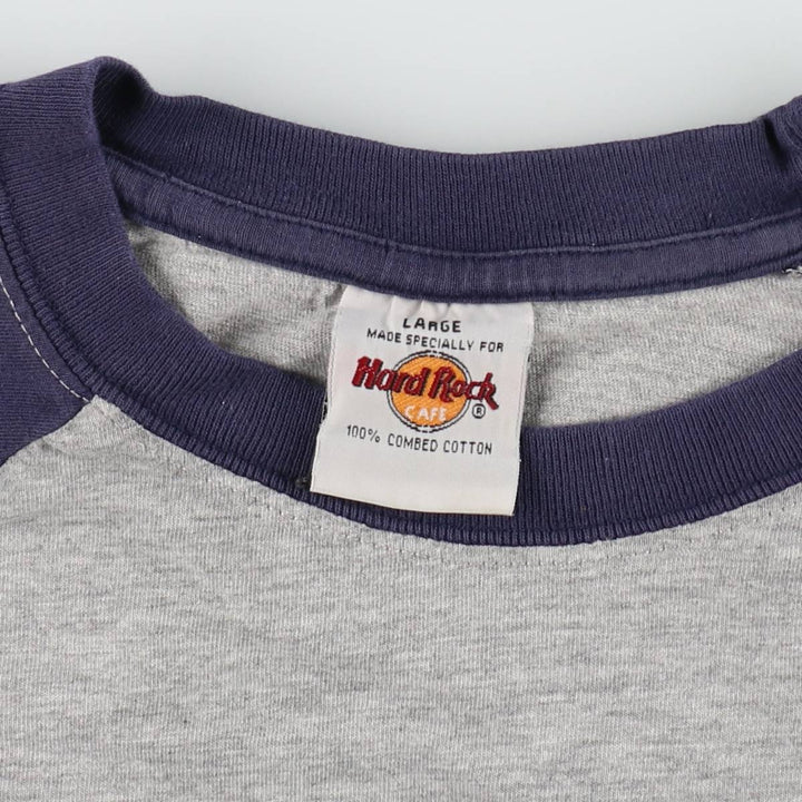 90'S Hard Rock Cafe advertising t-shirt, made in the UK, men's size L equivalent, vintage. cotton gray type Vintage Second Hand