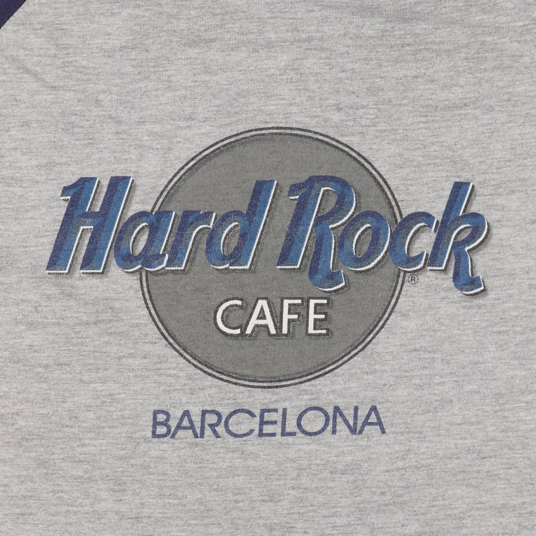 90'S Hard Rock Cafe advertising t-shirt, made in the UK, men's size L equivalent, vintage. cotton gray type Vintage Second Hand