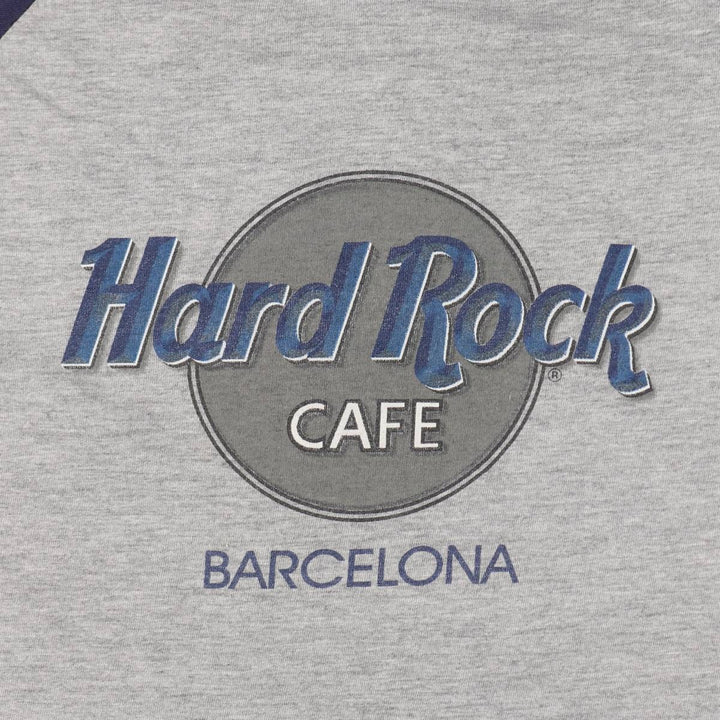 90'S Hard Rock Cafe advertising t-shirt, made in the UK, men's size L equivalent, vintage. cotton gray type Vintage Second Hand