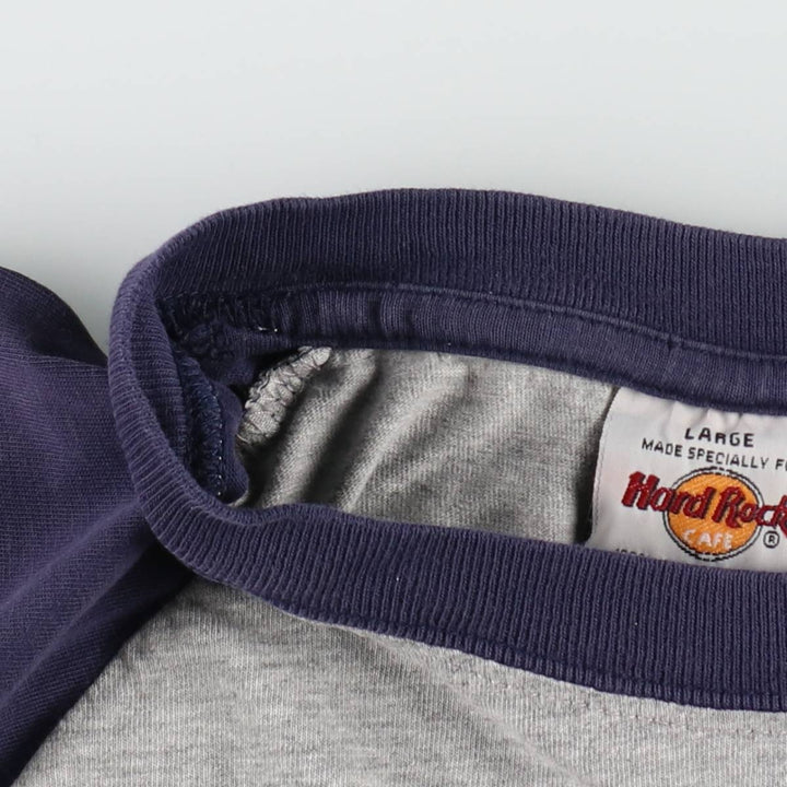 90'S Hard Rock Cafe advertising t-shirt, made in the UK, men's size L equivalent, vintage. cotton gray type Vintage Second Hand