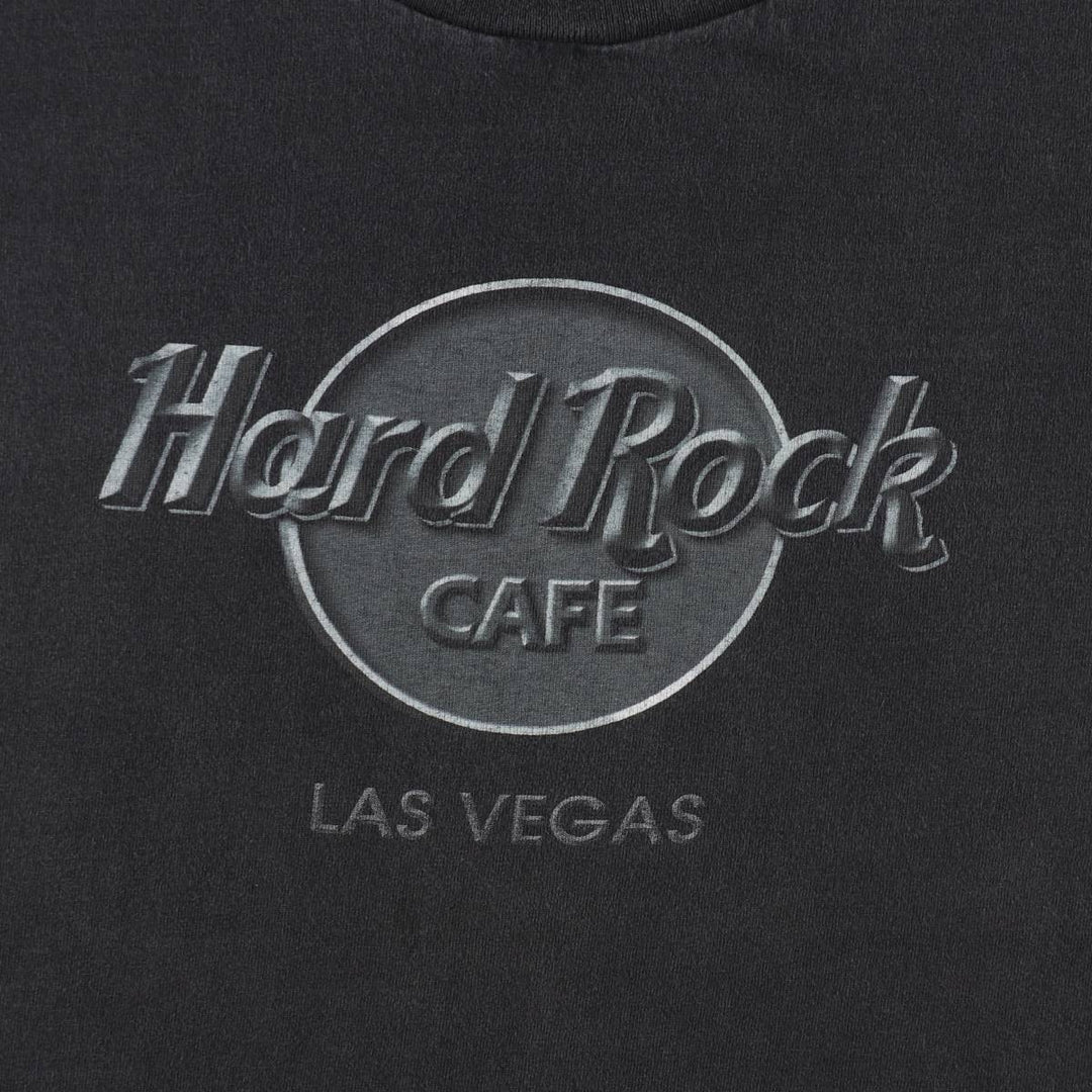HARD ROCK CAFE Hard Rock Cafe Advertising T-shirt Men's L size cotton black type Vintage Second Hand