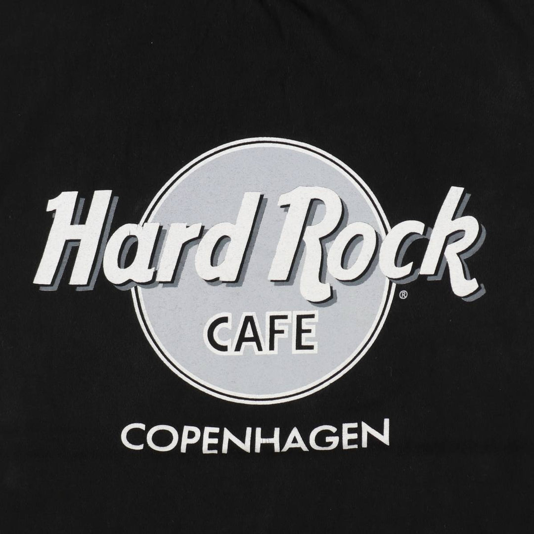 HARD ROCK CAFE Hard Rock Cafe Advertising T-shirt Men's L size cotton black type Vintage Second Hand