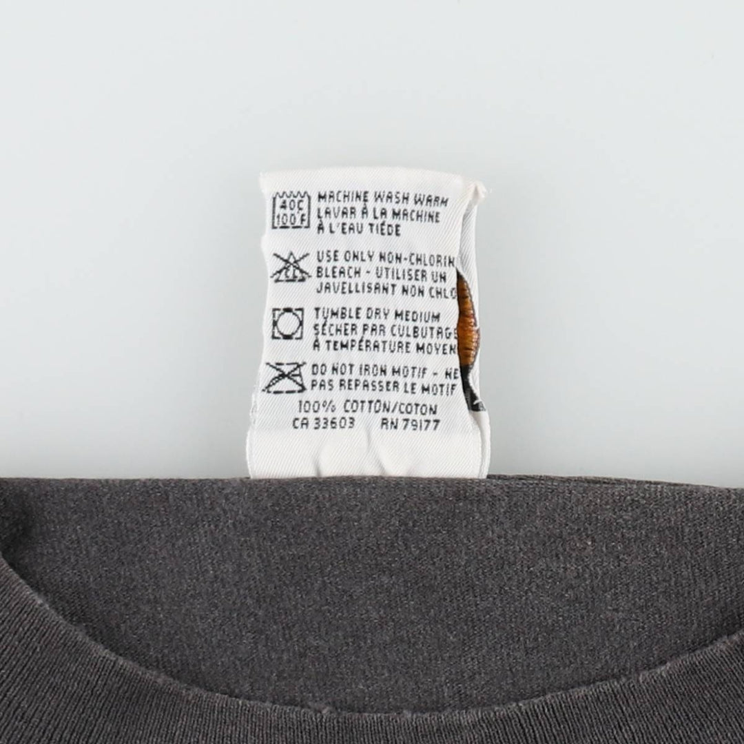 HARD ROCK CAFE Hard Rock Cafe Advertising T-shirt Men's M size unclear black type Vintage Second Hand