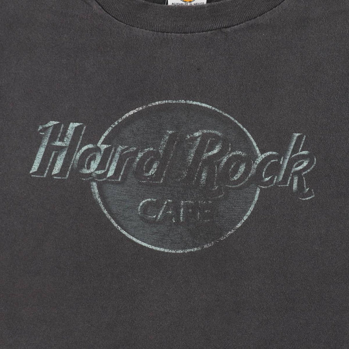 HARD ROCK CAFE Hard Rock Cafe Advertising T-shirt Men's M size unclear black type Vintage Second Hand